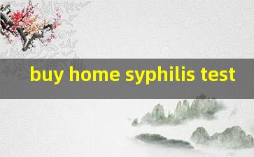 buy home syphilis test